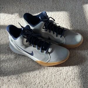 Nike Gray and Navy Basketball Shoes